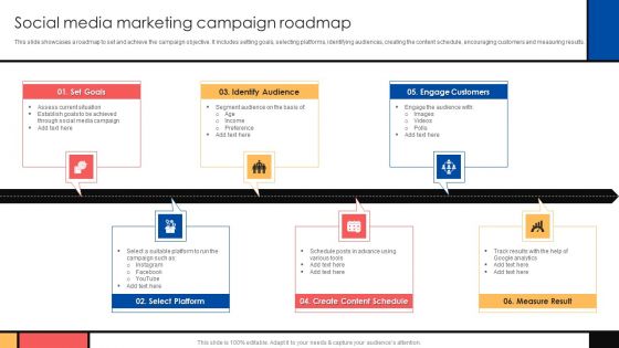 Guide To Create Advertising Campaign For Client Engagement Social Media Marketing Campaign Roadmap Introduction PDF