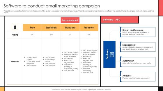 Guide To Create Advertising Campaign For Client Engagement Software To Conduct Email Template PDF Guide To Create Advertising Campaign For Client Engagement Software To Conduct Email Template PDF