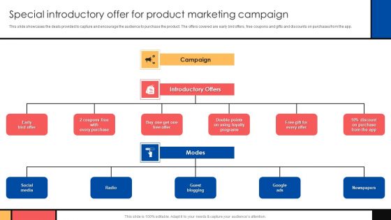 Guide To Create Advertising Campaign For Client Engagement Special Introductory Offer For Product Download PDF