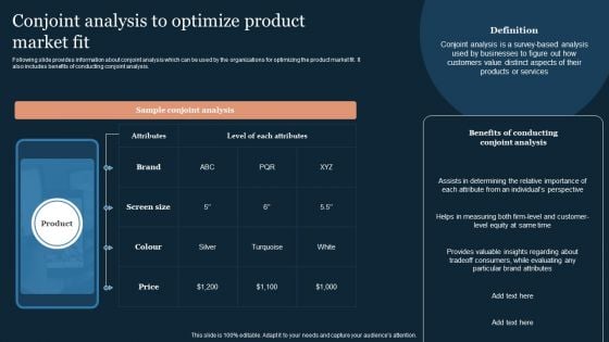 Guide To Develop And Estimate Brand Value Conjoint Analysis To Optimize Product Market Fit Designs PDF