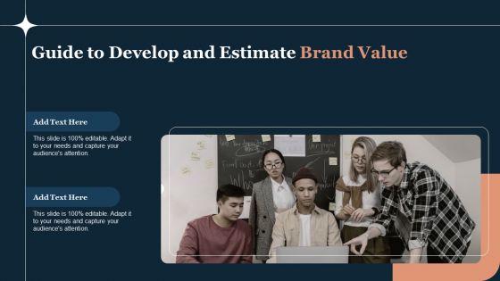 Guide To Develop And Estimate Brand Value Structure PDF