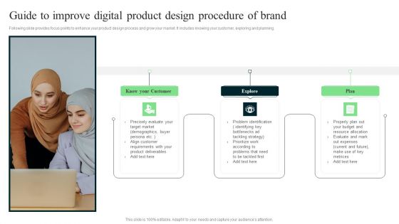 Guide To Improve Digital Product Design Procedure Of Brand Introduction PDF