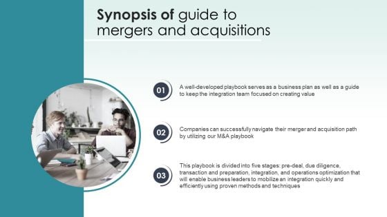 Guide To Mergers And Acquisitions Synopsis Of Guide To Mergers And Acquisitions Mockup PDF