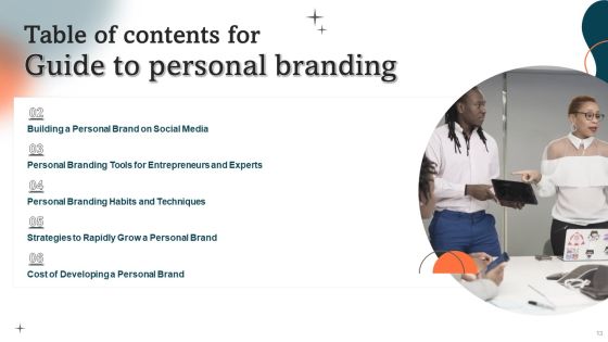 Guide To Personal Branding Ppt PowerPoint Presentation Complete Deck With Slides Slide13