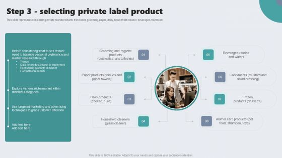 Guide To Private Branding For Increase Brand Value Step 3 Selecting Private Label Product Pictures PDF