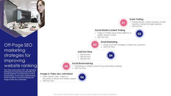 Guide To SEO Marketing Off Page SEO Marketing Strategies For Improving Website Brochure PDF Guide To SEO Marketing Off Page SEO Marketing Strategies For Improving Website Brochure PDF