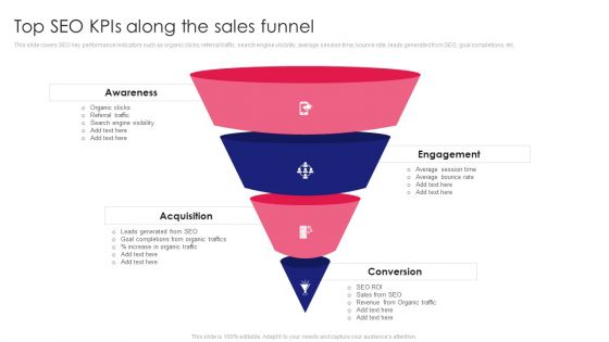 Guide To SEO Marketing Top SEO Kpis Along The Sales Funnel Slides PDF Guide To SEO Marketing Top SEO Kpis Along The Sales Funnel Slides PDF