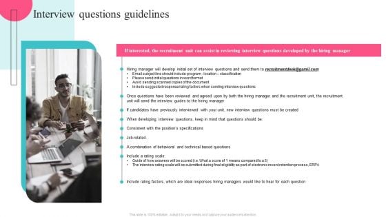 Guide To Understand And Manage Recruitment Plan Interview Questions Guidelines Formats PDF