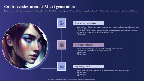 Guide To Use Chatgpt Prompts For AI Art Generation Controversies Around AI Art Generation Mockup PDF