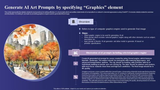 Guide To Use Chatgpt Prompts For AI Art Generation Generate AI Art Prompts By Specifying Graphics Diagrams PDF