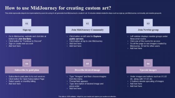 Guide To Use Chatgpt Prompts For AI Art Generation How To Use Midjourney For Creating Custom Art Brochure PDF Guide To Use Chatgpt Prompts For AI Art Generation How To Use Midjourney For Creating Custom Art Brochure PDF