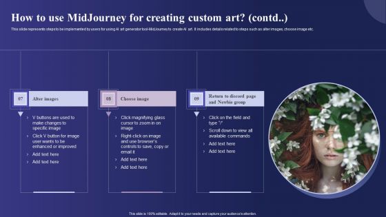 Guide To Use Chatgpt Prompts For AI Art Generation How To Use Midjourney For Creating Custom Art Brochure PDF
