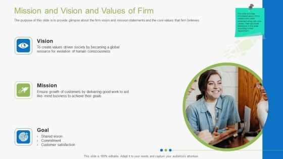 Guidebook For Business Mission And Vision And Values Of Firm Themes PDF