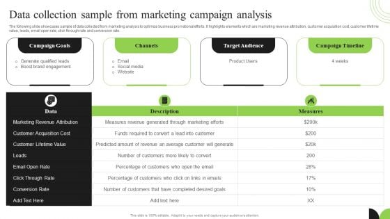 Guidebook For Executing Business Market Intelligence Data Collection Sample From Marketing Clipart PDF