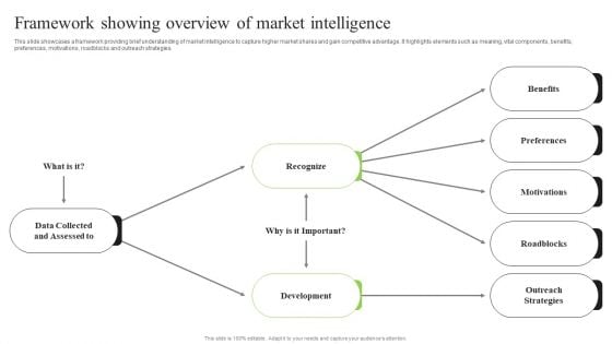 Guidebook For Executing Business Market Intelligence Framework Showing Overview Structure PDF