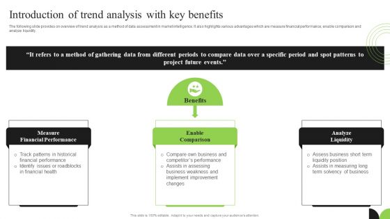 Guidebook For Executing Business Market Intelligence Introduction Of Trend Analysis Elements PDF