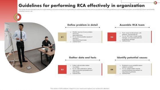 Guidelines For Performing RCA Effectively In Organization Topics PDF Guidelines For Performing RCA Effectively In Organization Topics PDF