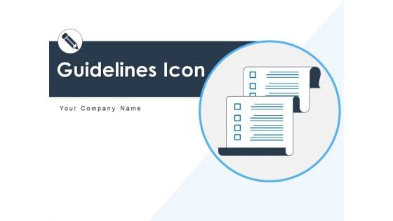 Guidelines Icon Employee Gear Ppt PowerPoint Presentation Complete Deck