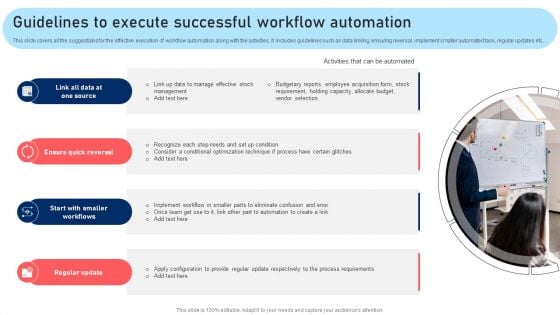 Guidelines To Execute Successful Workflow Automation Diagrams PDF