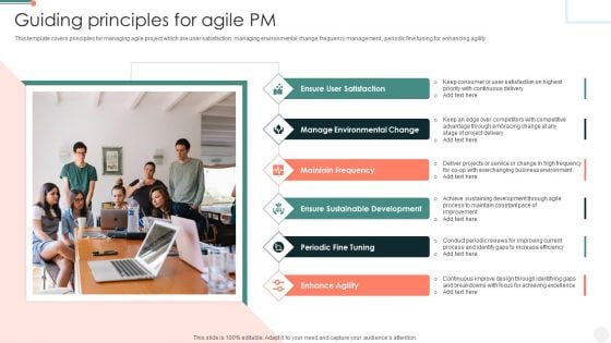 Guiding Principles For Agile PM Inspiration PDF