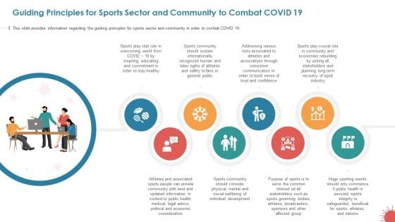 Guiding Principles For Sports Sector And Community To Combat COVID 19 Background PDF