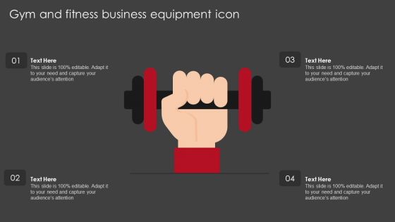 Gym And Fitness Business Equipment Icon Download PDF