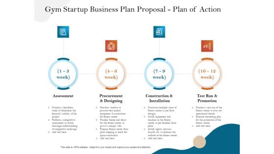 Gym And Fitness Center Business Plan Gym Startup Business Plan Proposal Plan Of Action Structure PDF