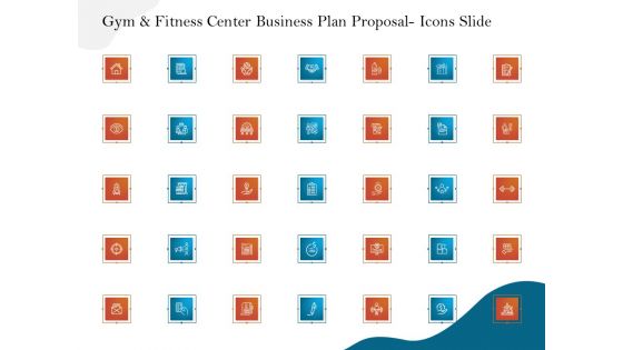 Gym And Fitness Center Business Plan Proposal Icons Slide Rules PDF