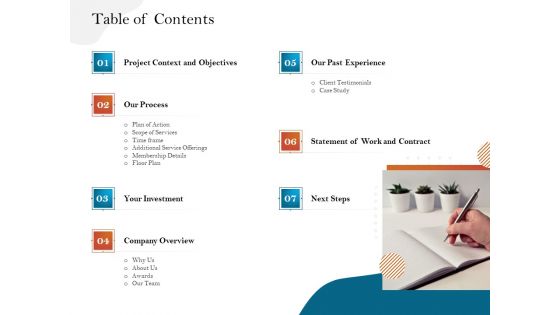 Gym And Fitness Center Business Plan Table Of Contents Topics PDF