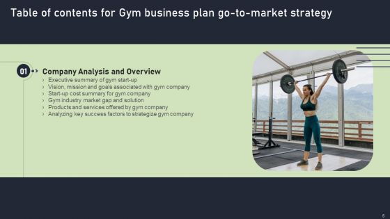 Gym Business Plan Go To Market Strategy