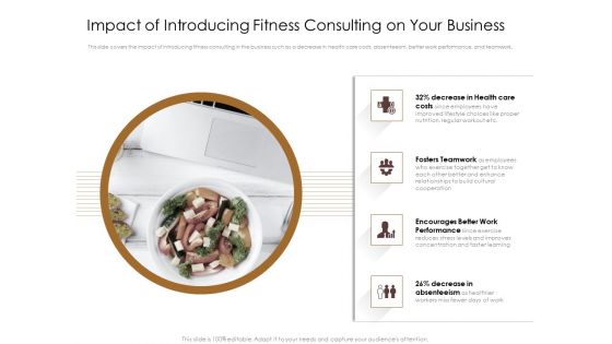 Gym Consultant Impact Of Introducing Fitness Consulting On Your Business Elements PDF