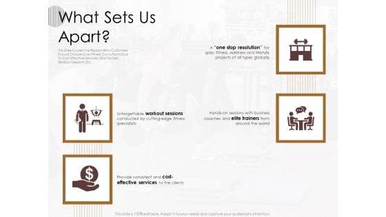 Gym Consultant What Sets Us Apart Brochure PDF Gym Consultant What Sets Us Apart Brochure PDF