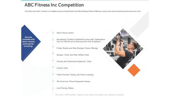 Gym Health And Fitness Market Industry Report ABC Fitness Inc Competition Ppt PowerPoint Presentation Styles Visuals PDF