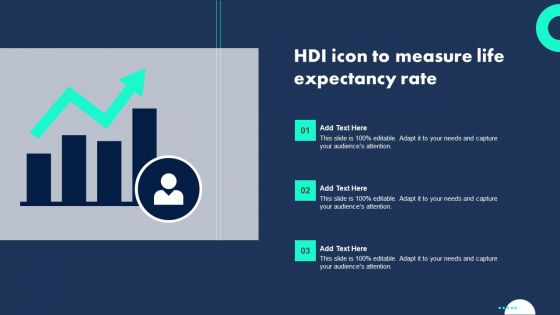 HDI Icon To Measure Life Expectancy Rate Introduction PDF