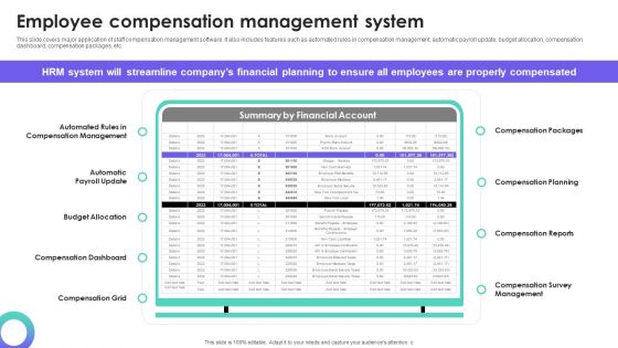HRMS Execution Plan Employee Compensation Management System Template PDF