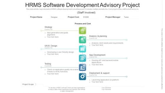 HRMS Software Development Advisory Project Ppt PowerPoint Presentation File Samples PDF