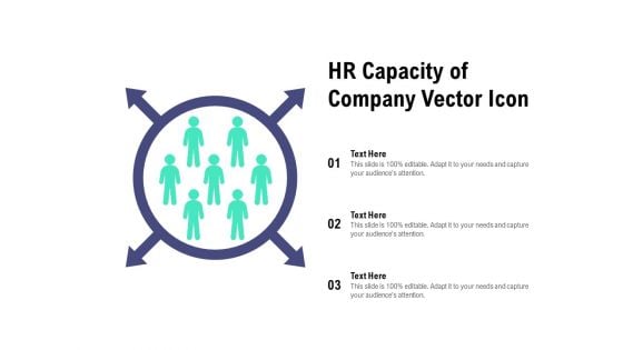 HR Capacity Of Company Vector Icon Ppt PowerPoint Presentation Ideas Layout Ideas