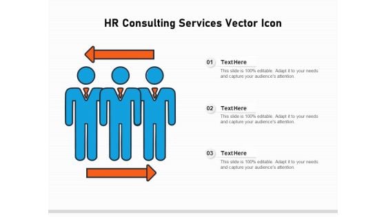 HR Consulting Services Vector Icon Ppt PowerPoint Presentation File Rules PDF