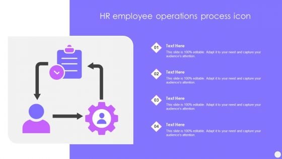 HR Employee Operations Process Icon Ppt PowerPoint Presentation Summary Visuals PDF