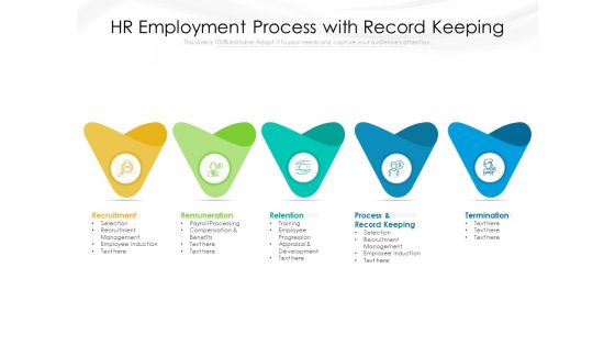 HR Employment Process With Record Keeping Ppt PowerPoint Presentation Gallery Outfit PDF