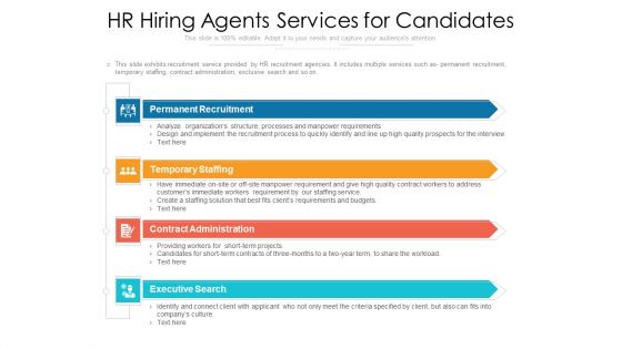 HR Hiring Agents Services For Candidates Ppt Inspiration Good PDF HR Hiring Agents Services For Candidates Ppt Inspiration Good PDF