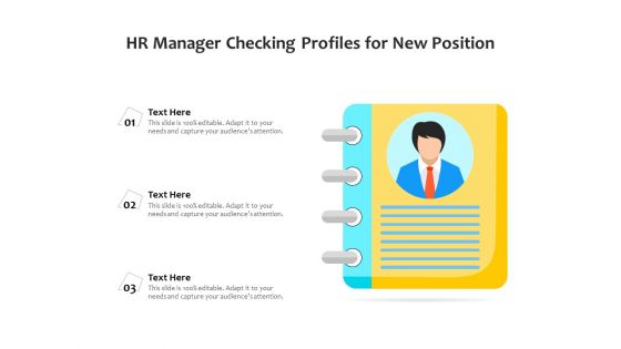 HR Manager Checking Profiles For New Position Ppt PowerPoint Presentation Gallery Mockup PDF