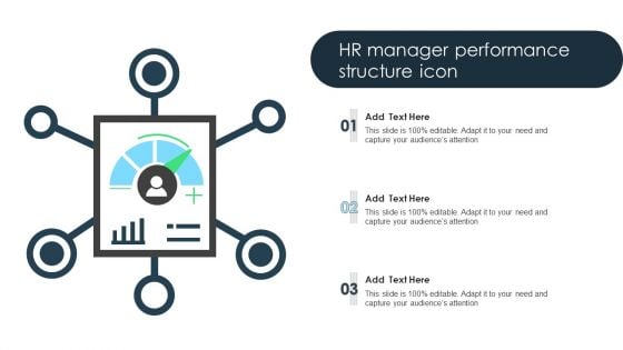 HR Manager Performance Structure Icon Clipart PDF