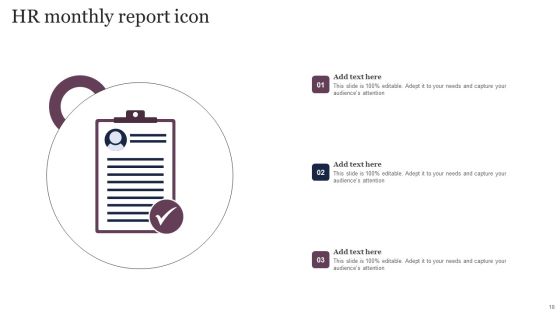 HR Monthly Report Ppt PowerPoint Presentation Complete Deck With Slides Slide18