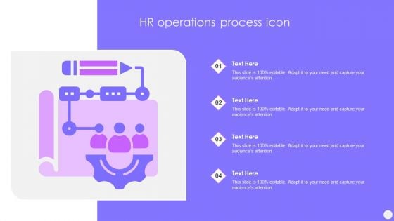 HR Operations Process Icon Ppt PowerPoint Presentation Show Graphics Template PDF