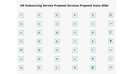 HR Outsourcing Service Proposal Services Proposal Icons Slide Ppt File Master Slide PDF