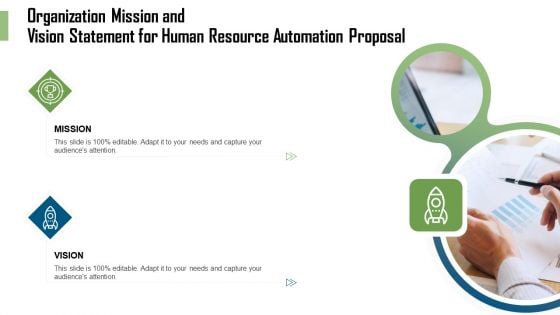 HR Process Automation Organization Mission And Vision Statement For Human Resource Automation Proposal Topics PDF