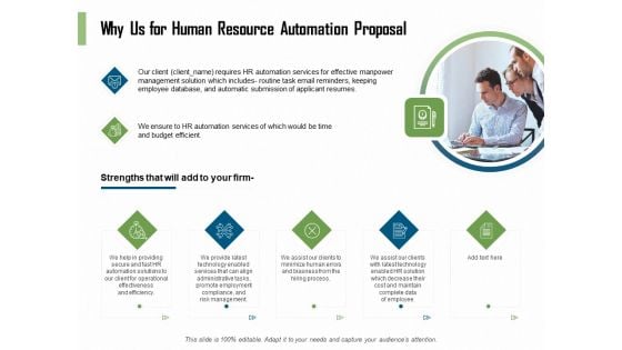 HR Process Automation Why Us For Human Resource Automation Proposal Demonstration PDF HR Process Automation Why Us For Human Resource Automation Proposal Demonstration PDF