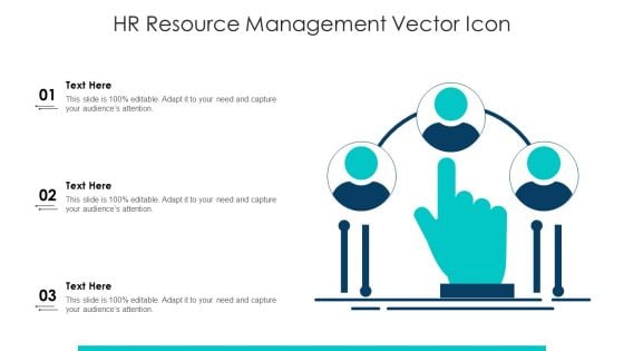 HR Resource Management Vector Icon Ppt PowerPoint Presentation File Background PDF