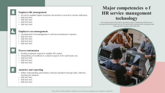 HR Service Excellence Framework Major Competencies O F HR Service Management Technology Professional PDF